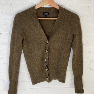 JCrew Everyday cashmere cropped cardigan sweater